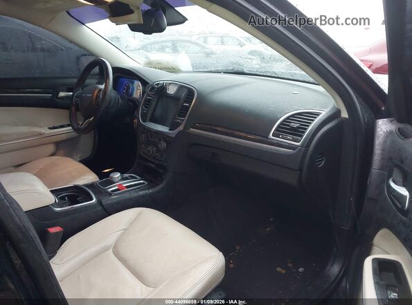 2C3CCARG0GH261598 2016 CHRYSLER 300 Black წინა სალონის ხედი