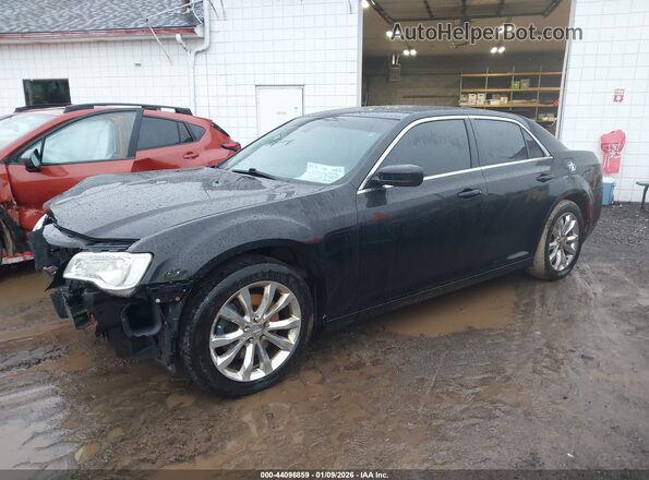 2C3CCARG0GH261598 2016 CHRYSLER 300 Black წინა მარცხენა ხედი სამი მეოთხედიდან