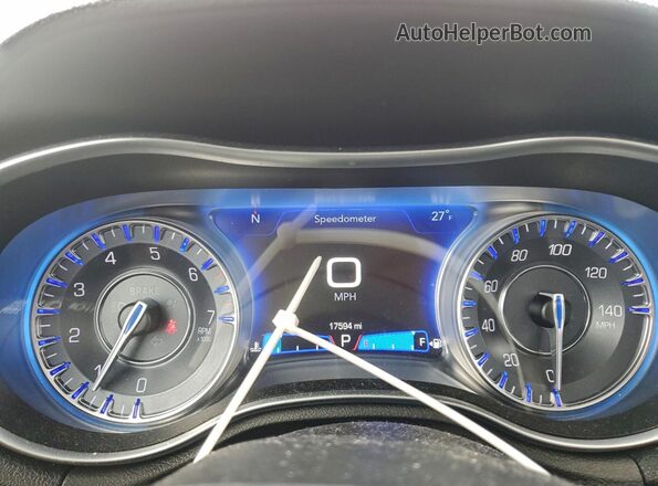 2C3CCASG3NH262977 2022 CHRYSLER 300 Red Instrument cluster view