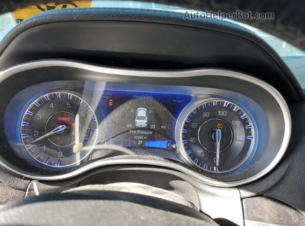 2C3CCASG5NH163206 2022 CHRYSLER 300 Blue Instrument cluster view