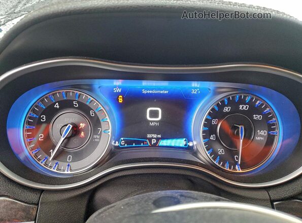 2C3CCASG6NH108022 2022 CHRYSLER 300 Black ხელსაწყოთა პანელის ხედი
