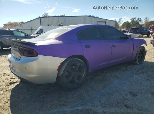 2C3CDXAT8GH206048 2016 DODGE CHARGER Purple Rear right