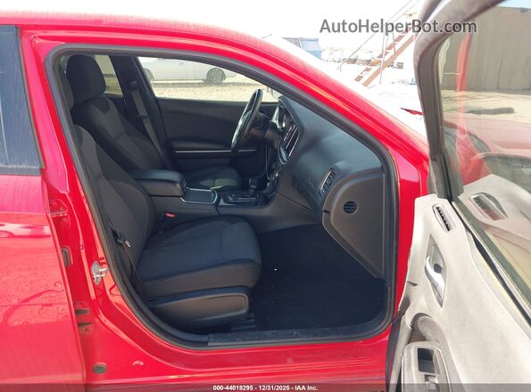 2C3CDXBG0JH180344 2018 DODGE CHARGER Red Front interior view