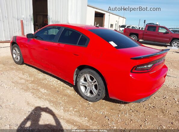 2C3CDXBG0JH180344 2018 DODGE CHARGER Red Rear left
