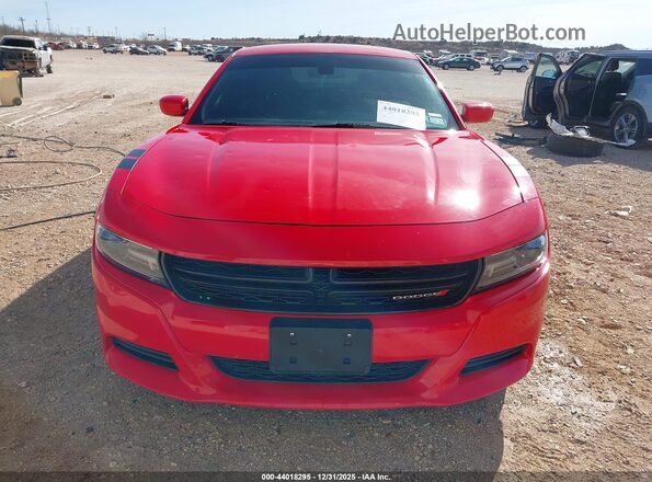 2C3CDXBG0JH180344 2018 DODGE CHARGER Red Front view