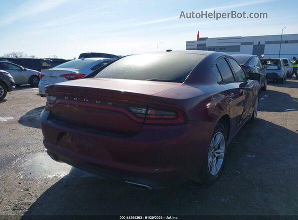 2C3CDXBG1JH114403 2018 DODGE CHARGER Красный Задняя правая четверть