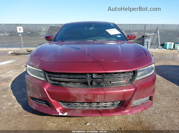 2C3CDXBG1JH114403 2018 DODGE CHARGER Красный Вид задней части салона