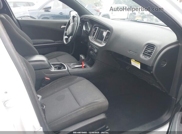 2C3CDXBG1LH134248 2020 DODGE CHARGER White Вид салону спереду