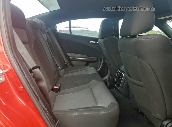 2C3CDXBG2NH234572 2022 DODGE CHARGER Red Вид задніх сидінь
