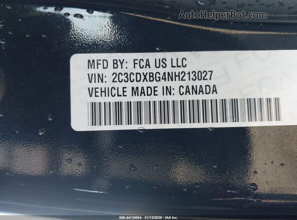 2C3CDXBG4NH213027 2022 DODGE CHARGER Черный Вид подкапотного пространства