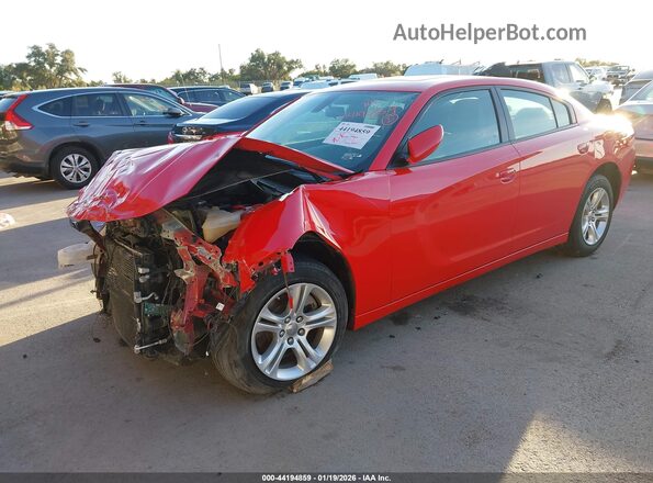 2C3CDXBG5NH145241 2022 DODGE CHARGER Red Առջևի ձախ երեք քառորդ տեսարան