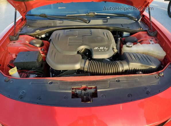 2C3CDXBG6NH161075 2022 DODGE CHARGER Red Սալոնի հետևի տեսք