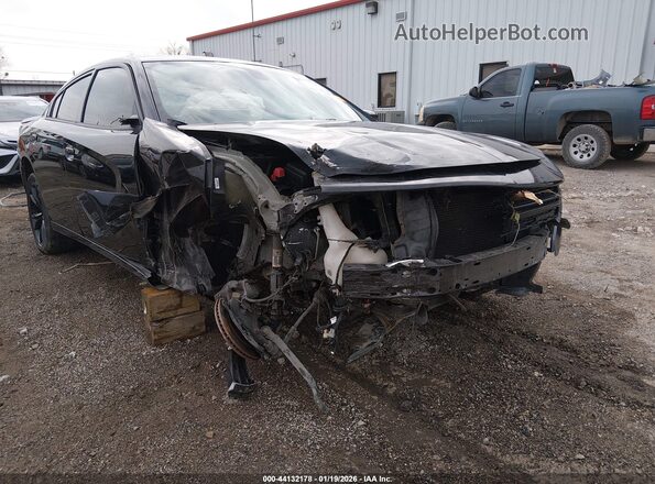 2C3CDXBG7JH157806 2018 DODGE CHARGER Black წინა ხედი