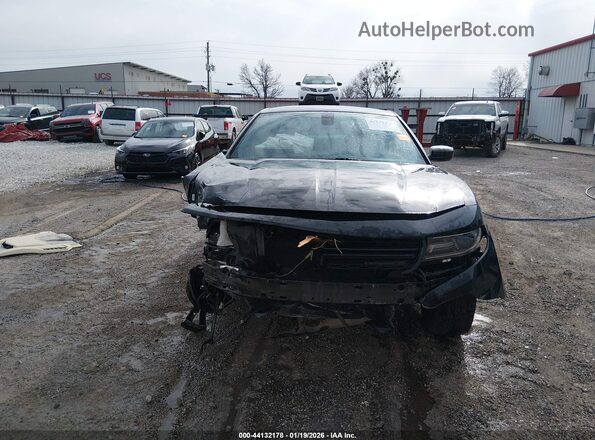 2C3CDXBG7JH157806 2018 DODGE CHARGER Black წინა პანელის ხედი