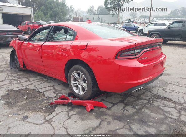 2C3CDXBGXPH511116 2023 DODGE CHARGER Red Հետևի ձախ