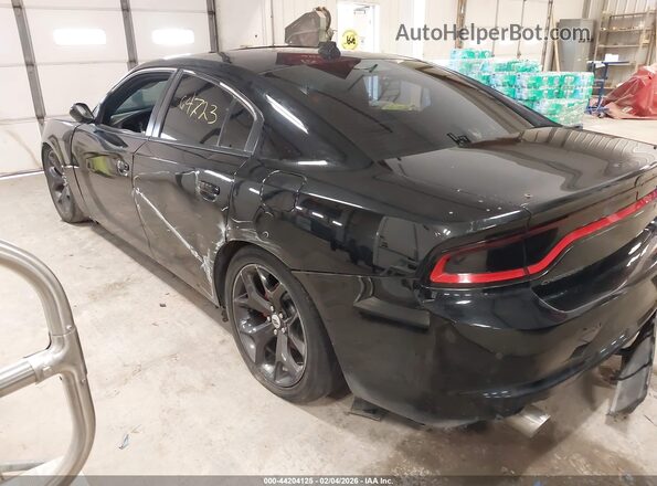 2C3CDXCT3HH659718 2017 DODGE CHARGER Черный Задняя левая четверть