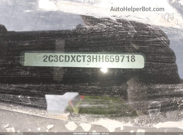 2C3CDXCT3HH659718 2017 DODGE CHARGER Черный Вид подкапотного пространства