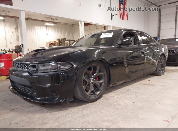 2C3CDXCT3HH659718 2017 DODGE CHARGER Черный Передняя левая четверть
