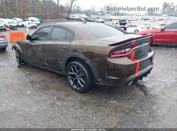2C3CDXCT7LH145346 2020 DODGE CHARGER Brown Rear left