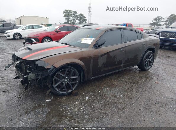 2C3CDXCT7LH145346 2020 DODGE CHARGER Brown Front left