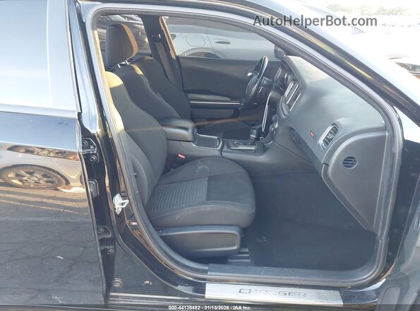 2C3CDXGJ1LH127109 2020 DODGE CHARGER Black წინა სალონის ხედი