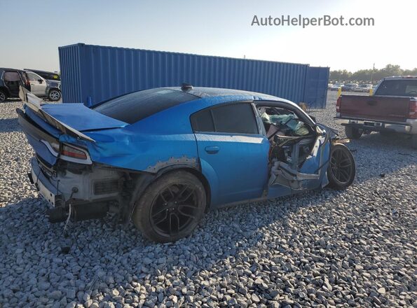 2C3CDXGJ1NH103153 2022 DODGE CHARGER Blue Задня права чверть