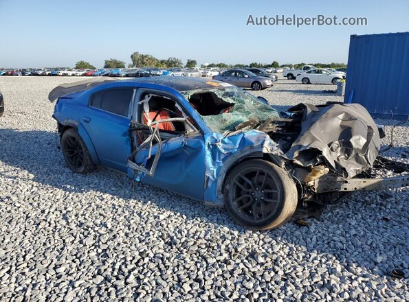 2C3CDXGJ1NH103153 2022 DODGE CHARGER Blue Передня права чверть
