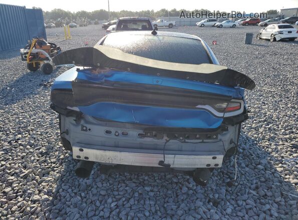 2C3CDXGJ1NH103153 2022 DODGE CHARGER Blue Вид ззаду