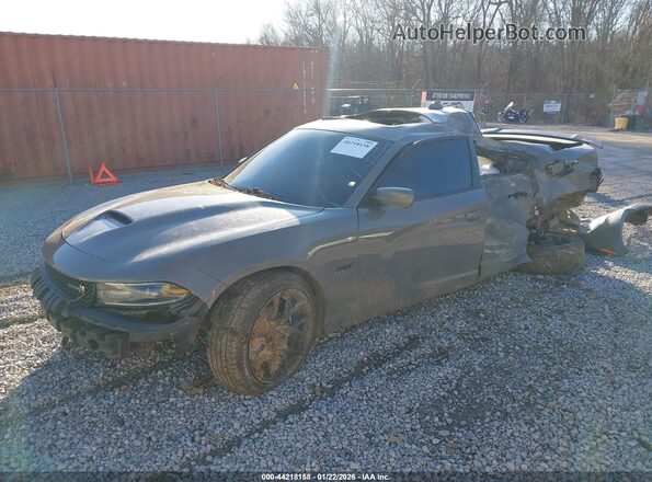 2C3CDXGJ2HH643776 2017 DODGE CHARGER Gray Przód lewy