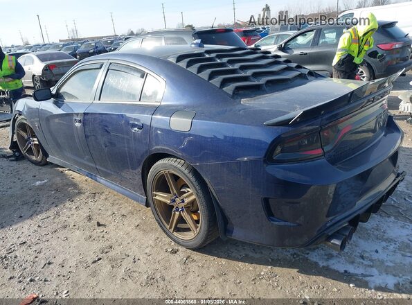 2C3CDXGJ3GH340598 2016 DODGE CHARGER Blue Tył lewy