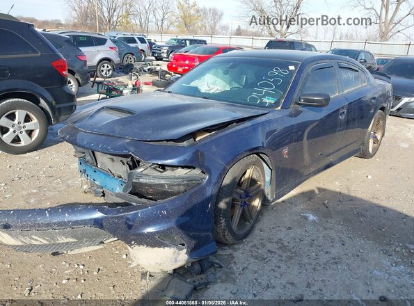 2C3CDXGJ3GH340598 2016 DODGE CHARGER Blue Przód lewy