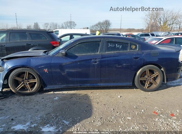 2C3CDXGJ3GH340598 2016 DODGE CHARGER Blue Widok wnętrza z tyłu