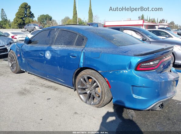 2C3CDXGJ4LH240777 2020 DODGE CHARGER Blue Задня ліва чверть