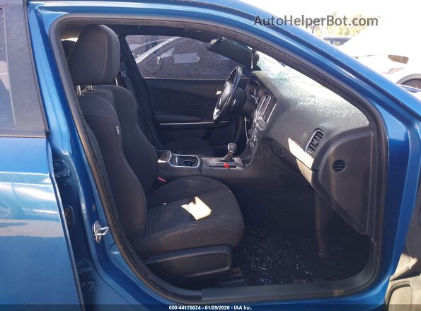 2C3CDXGJ4LH240777 2020 DODGE CHARGER Blue Вид салону спереду