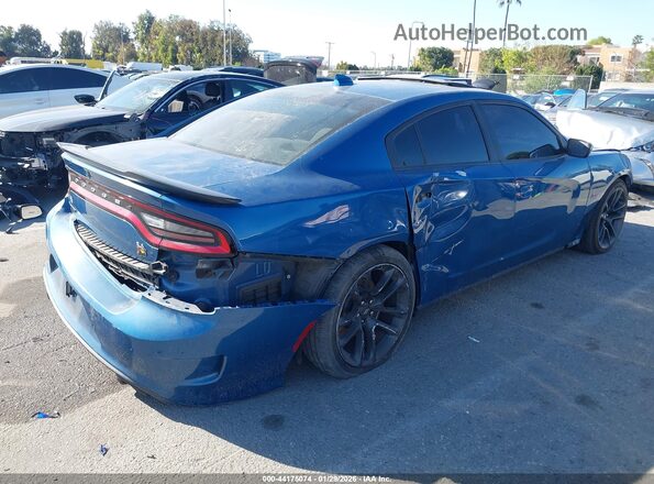 2C3CDXGJ4LH240777 2020 DODGE CHARGER Blue Задня права чверть