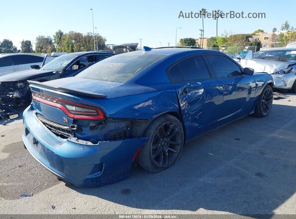 2C3CDXGJ4LH240777 2020 DODGE CHARGER Blue Панорамний вид салону 360°