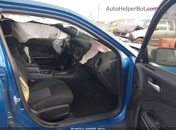 2C3CDXGJ6NH126606 2022 DODGE CHARGER Dark Blue Widok wnętrza z przodu