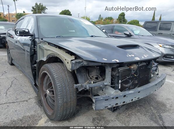 2C3CDXGJ7HH596017 2017 DODGE CHARGER Gray Front view