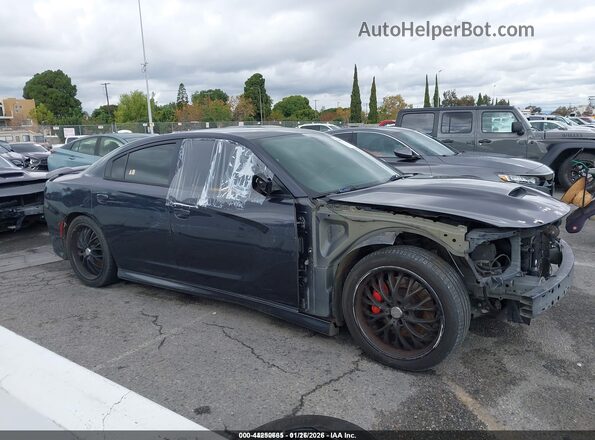 2C3CDXGJ7HH596017 2017 DODGE CHARGER Gray Rear interior view