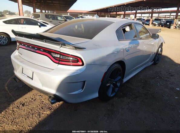 2C3CDXGJXKH740165 2019 DODGE CHARGER Silver Rear right