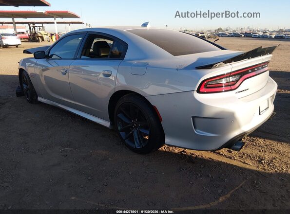 2C3CDXGJXKH740165 2019 DODGE CHARGER Silver Rear left