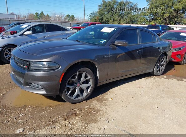2C3CDXHG6GH293070 2016 DODGE CHARGER Gray Vista tres cuartos delantera izquierda