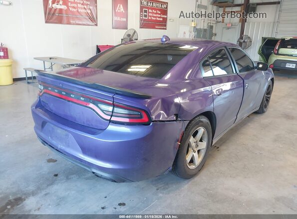 2C3CDXHG7GH155683 2016 DODGE CHARGER Purple Հետևի աջ