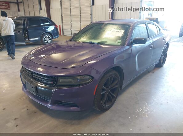 2C3CDXHG7GH155683 2016 DODGE CHARGER Purple Առջևի ձախ երեք քառորդ տեսարան