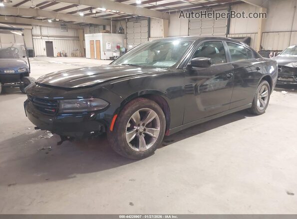 2C3CDXHG7GH350022 2016 DODGE CHARGER Black Front left