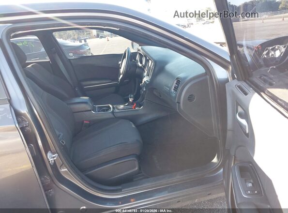 2C3CDXHG7HH525015 2017 DODGE CHARGER Gray წინა სალონის ხედი