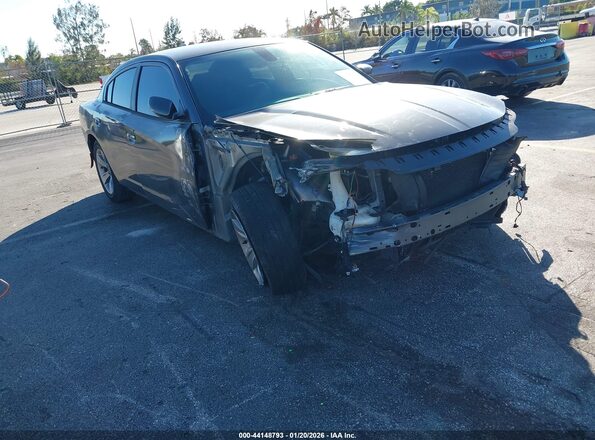 2C3CDXHG7HH525015 2017 DODGE CHARGER Gray წინა ხედი