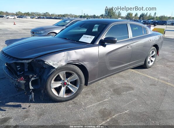 2C3CDXHG7HH525015 2017 DODGE CHARGER Gray წინა მარცხენა ხედი სამი მეოთხედიდან