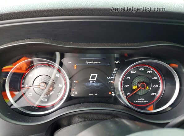 2C3CDXKG5NH117133 2022 DODGE CHARGER Черный Вид щитка приборов