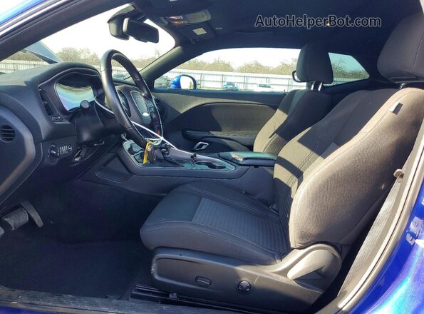 2C3CDZAG0NH156435 2022 DODGE CHALLENGER Blue Vista interior delantera